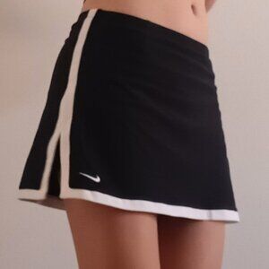 Black Nike Tennis Skirt with White Stripe